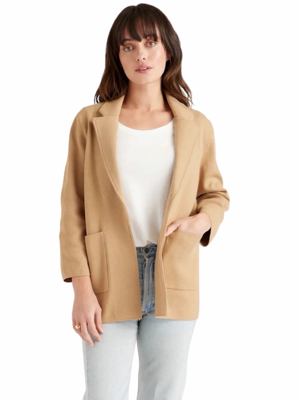 Quince | Women’s 100% Organic Cotton Knit Blazer Size Large